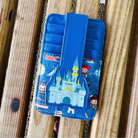 Loungefly Handbags - Walt Disney World Parks Icons Blue Wallet Magic Kingdom Loungefly Chibi #6
